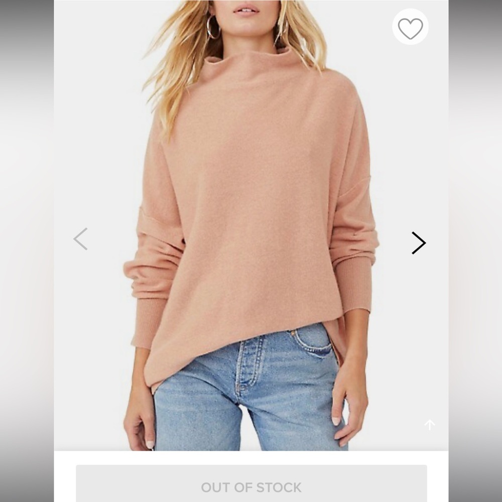 Free People 100% Cashmere Ottoman Tunic NWT